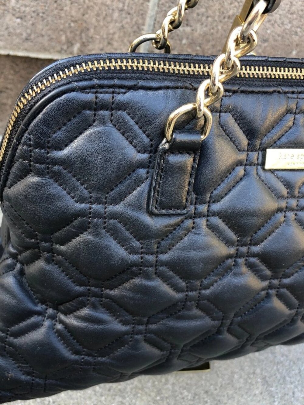 KATE SPADE Rachelle Astor Quilted Court Purse Women's Shoulder Bag Leather - Picture 2 of 16